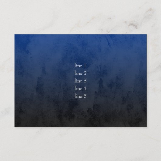 Bar Mitzvah Stylish Blue Star van David Ombre Kaart (Voorkant)