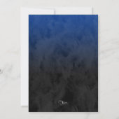 Bar Mitzvah Stylish Blue Star van David Ombre Kaart (Achterkant)