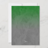 Bar Mitzvah Stylish Green Star van David Ombre Kaart (Achterkant)