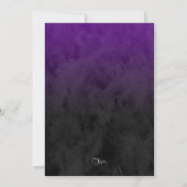 Bar Mitzvah Stylish Paars Star van David Ombre Kaart (Achterkant)