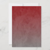 Bar Mitzvah Stylish Red Star van David Ombre Kaart (Achterkant)