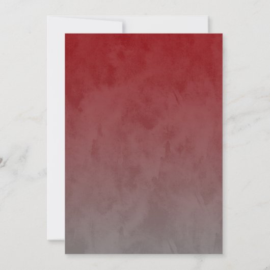 Bar Mitzvah Stylish Red Star van David Ombre Kaart (Achterkant)