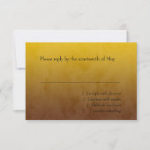 Bar Mitzvah Stylish Yellow Star van David Ombre RSVP Kaartje (Voorkant)