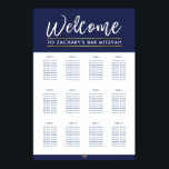BAR MITZVAH TABEL PLAN 12 tabellen moderne marine Poster<br><div class="desc">door kat massard >> WWW.SIMPLYSWEETPAPERIE.COM<<< - - - - - - - - - - - - - - - - A SEATING CHART is not only classy it is very handy to let your guest's know exactly where they are seated for your event. This is a lot simpler than...</div>