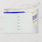 Bar Mitzvah Talit in Waterverf Reception Kaart (Voorkant)