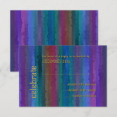 Bar Mitzvah Techno Streaks Kaart (Voorkant / Achterkant)