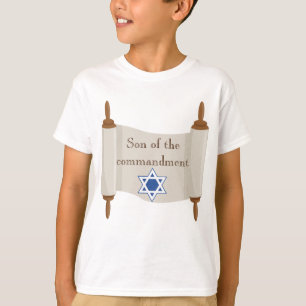 Bar Mitzvah Torah Scroll Zoon van het Commando T-shirt