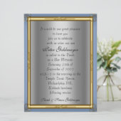 Bar Mitzvah Uitnodiging (Staand voorkant)