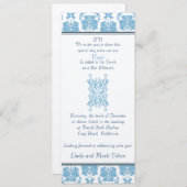 Bar Mitzvah Uitnodiging (Voorkant / Achterkant)