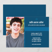 Bar Mitzvah Uitnodiging (Voorkant / Achterkant)