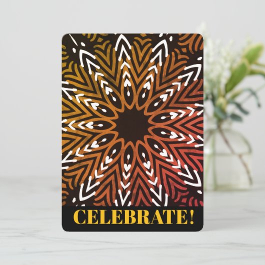 Bar Mitzvah Uitnodiging (Staand voorkant)