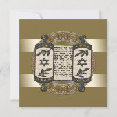 Bar Mitzvah Uitnodiging (Achterkant)
