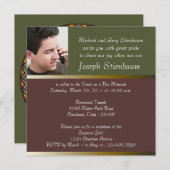 Bar Mitzvah Uitnodiging (Voorkant / Achterkant)