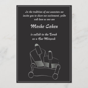 Bar Mitzvah Uitnodiging - Het lezen van de Torah