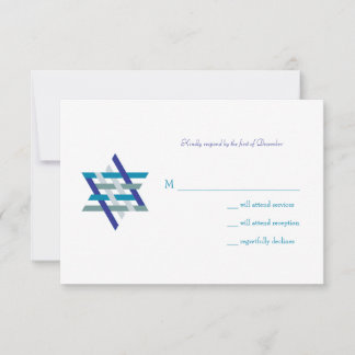 Bar Mitzvah Uitnodiging | Reactiekaart