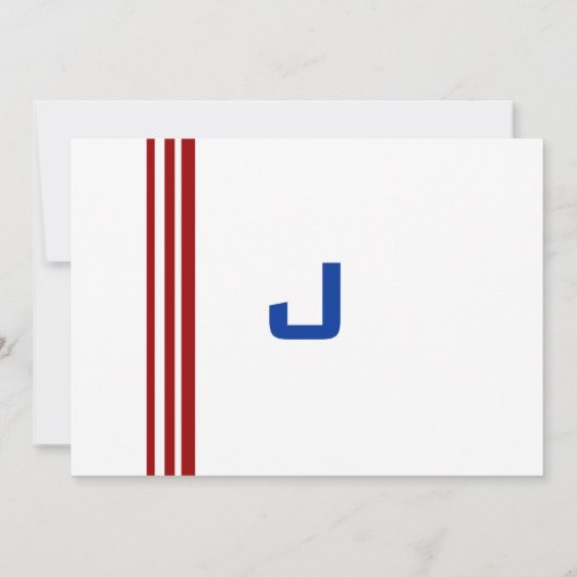 Bar Mitzvah Uitnodiging Sport Baseball (Achterkant)