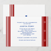 Bar Mitzvah Uitnodiging Sport Baseball (Voorkant / Achterkant)