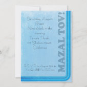 Bar Mitzvah Uitnodiging - Stijlvol retroontwerp (Achterkant)