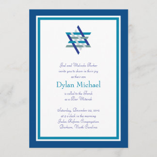 Bar Mitzvah Uitnodiging | Woven Star