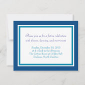 Bar Mitzvah Uitnodiging | Woven Star Reception Car (Voorkant)