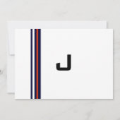 Bar Mitzvah Uitnodigingssport Kaart (Achterkant)