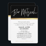 BAR MITZVAH ultra trendy modern stijlvol zwart gou Kaart<br><div class="desc">door kat massard >> kat@simplysweetPAPERIE.com <<<< Love the design, maar ik zou graag enkele wijzigingen zien - een ander kleurenschema, product, een foto toevoegen of aangepast voor een andere gelegenheid - ik ben blij dat ik u kan helpen! - - - - - - - - - - - -...</div>