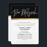 BAR MITZVAH ultra trendy modern stijlvol zwart gou Kaart<br><div class="desc">door kat massard >> kat@simplysweetPAPERIE.com <<<< Love the design, maar ik zou graag enkele wijzigingen zien - een ander kleurenschema, product, een foto toevoegen of aangepast voor een andere gelegenheid - ik ben blij dat ik u kan helpen! - - - - - - - - - - - -...</div>