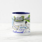 bar mitzvah van nathaniel mok (Midden)