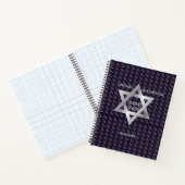 Bar Mitzvah Verjaardag Modern Patroon Notitieboek (Binnen)