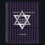 Bar Mitzvah Verjaardag Modern Patroon Notitieboek<br><div class="desc">Gefeliciteerd Bar Mitswa Mazel Tov! 13e verjaardag Modern patroonontwerp met davidster, gepersonaliseerde tekst sjabloon Trendy decoratieve elementen. Religieuze evenementen Bar Mitswa's decoratie, 13e verjaardag. Kantoor & School > Briefpapier > Notitieblokken & Schrijfblokken > Notitieblokken & Journals / Perfecte geschenken... om de speciale dag te herdenken. Personaliseer ze door uw wensen...</div>