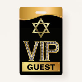 Bar Mitzvah VIP Lanyard BADGE - Bekijk terug