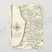 Bar Mitzvah voor een jongen genaamd Benjamin Kaart (Voorkant / Achterkant)