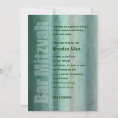 Bar Mitzvah Waterverf Stripes Kaart (Voorkant)