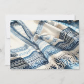 Bar Mitzvah Waterverf Tallit 2 Kaart (Achterkant)