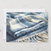 Bar Mitzvah Waterverf Tallit 4 Kaart (Achterkant)