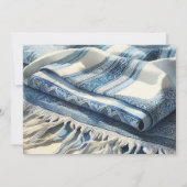 Bar Mitzvah Waterverf Tallit 4 Kaart (Achterkant)