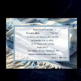 Bar Mitzvah Waterverf Tallit 4 Kaart