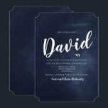 Bar Mitzvah Waterverf uitnodiging<br><div class="desc">Vier dat je niet-zo-kleintje volwassen is geworden en nodig je familie uit om te kijken naar de challah gesneden met deze aangepaste bar mitzvah uitnodiging.</div>