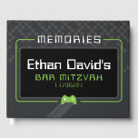 BAR MITZVAH WELKOM gamer cool trendy groen zwart Gastenboek<br><div class="desc">door kat massard >>> WWW.SIMPLYSWEETPAPERIE.COM<<< - - - - - - - - - - - - - - - - A super cool GAMER THEMED welcome sign for your event. Setup as a template it is simple for you to add your own details, or hit the customize button and...</div>