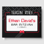 BAR MITZVAH WELKOM gamer cool trendy zwart rood Gastenboek<br><div class="desc">door kat massard >>> WWW.SIMPLYSWEETPAPERIE.COM<<< - - - - - - - - - - - - - - - - A super cool GAMER THEMED welcome sign for your event. Setup as a template it is simple for you to add your own details, or hit the customize button and...</div>