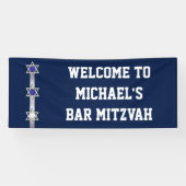 Bar mitzvah welkomstteken spandoek (Horizontaal)