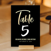 Bar Mitzvah Zwart Goud Script Modern Bold Elegant Kaart