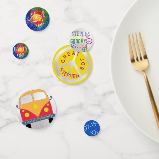 Bar of Bat Mitzvah Confetti 1960's Style (Groep)