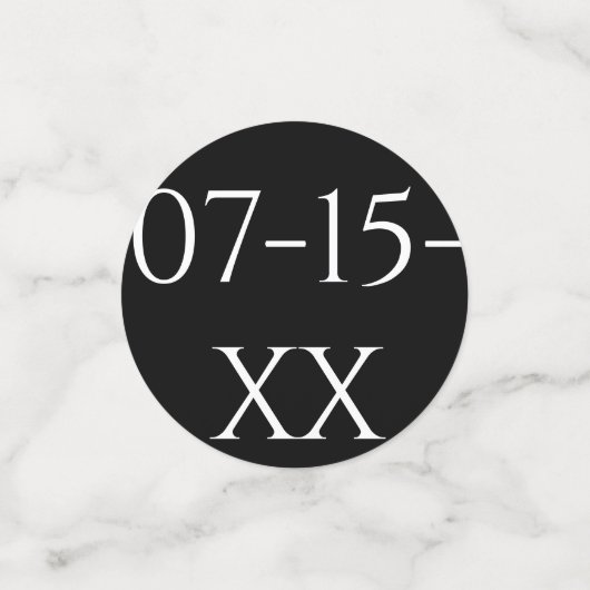 Bar of Bat Mitzvah Confetti Elegant Goud en Zwart (Kleine voorkant)