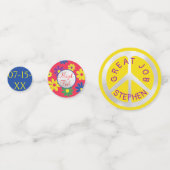 Bar of Bat Mitzvah Confetti Groovy Flowers (Voorkanten)