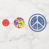 Bar of bat Mitzvah Confetti Hippie Style (Voorkanten)