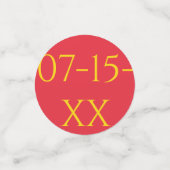 Bar of bat Mitzvah Confetti Hippie Style (Kleine voorkant)