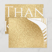 Bar of Bat Mitzvah Dank u Elegant Gold Tallit Bedankkaart (Voorkant / Achterkant)