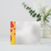 Bar of Bat Mitzvah Dank u elegante golven Bedankkaart (Staand voorkant)