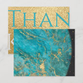 Bar of Bat Mitzvah Dank u uit deze wereld 2 Bedankkaart (Voorkant / Achterkant)